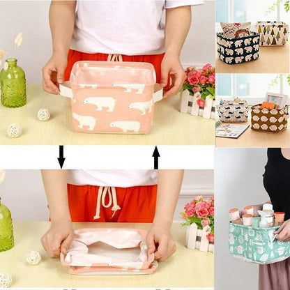 Foldable Desktop Cosmetic & Stationary Organizer ( Pack of 4 )